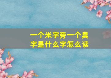 一个米字旁一个臭字是什么字怎么读