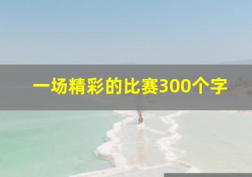 一场精彩的比赛300个字