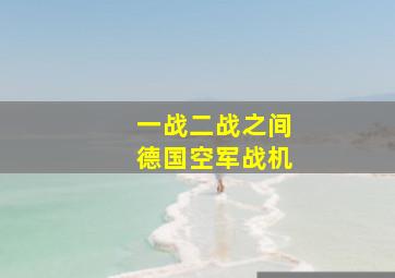 一战二战之间德国空军战机