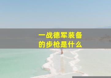 一战德军装备的步枪是什么