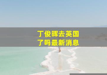 丁俊晖去英国了吗最新消息