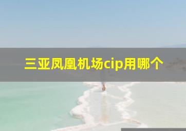 三亚凤凰机场cip用哪个