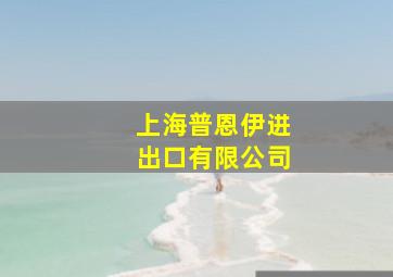 上海普恩伊进出口有限公司