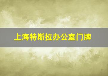 上海特斯拉办公室门牌