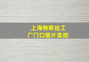 上海特斯拉工厂门口图片实拍