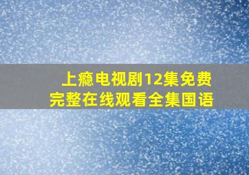 上瘾电视剧12集免费完整在线观看全集国语