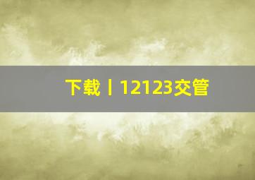 下载丨12123交管