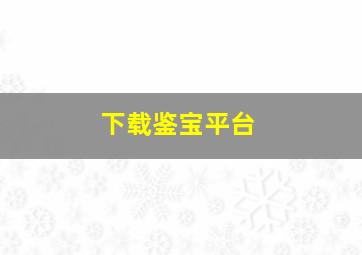 下载鉴宝平台