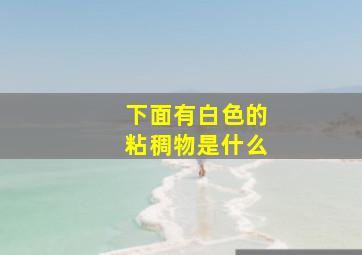 下面有白色的粘稠物是什么