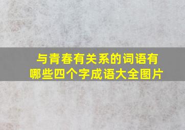 与青春有关系的词语有哪些四个字成语大全图片