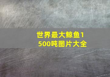 世界最大鲸鱼1500吨图片大全