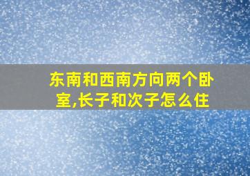 东南和西南方向两个卧室,长子和次子怎么住