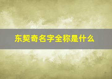 东契奇名字全称是什么