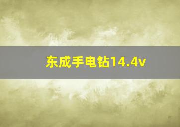 东成手电钻14.4v