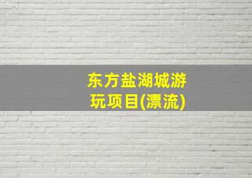 东方盐湖城游玩项目(漂流)