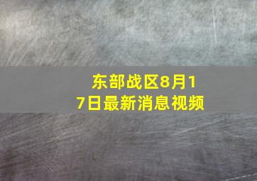 东部战区8月17日最新消息视频