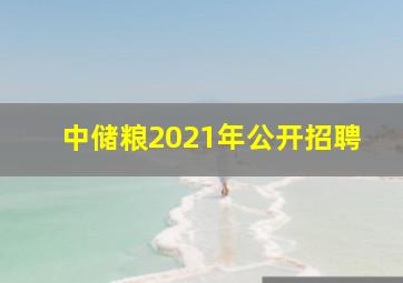 中储粮2021年公开招聘