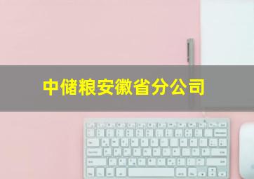 中储粮安徽省分公司