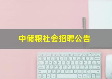 中储粮社会招聘公告