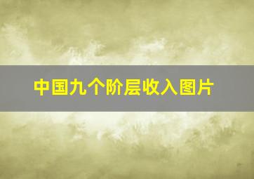 中国九个阶层收入图片