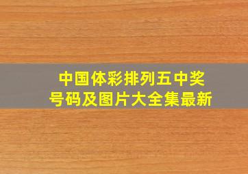 中国体彩排列五中奖号码及图片大全集最新