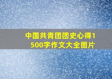 中国共青团团史心得1500字作文大全图片