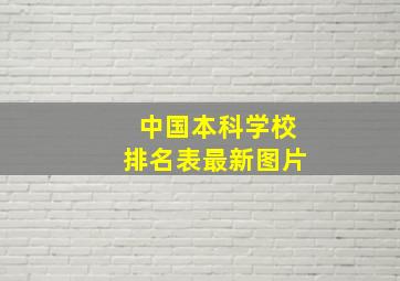 中国本科学校排名表最新图片