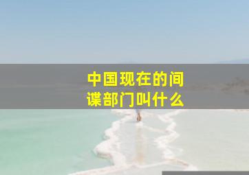 中国现在的间谍部门叫什么