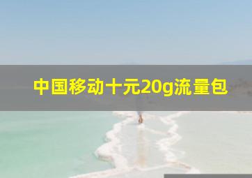 中国移动十元20g流量包