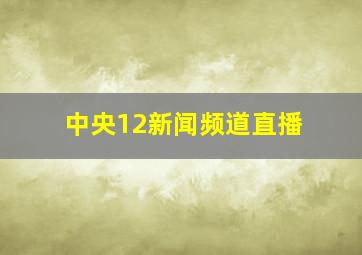 中央12新闻频道直播