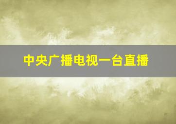 中央广播电视一台直播