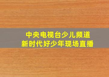 中央电视台少儿频道新时代好少年现场直播