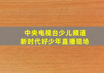 中央电视台少儿频道新时代好少年直播现场