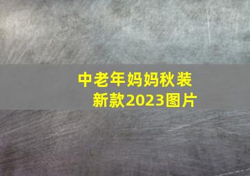 中老年妈妈秋装新款2023图片