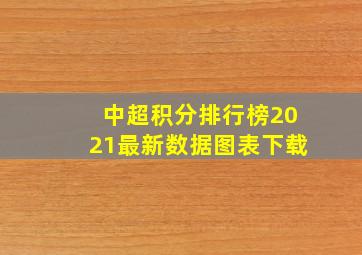 中超积分排行榜2021最新数据图表下载