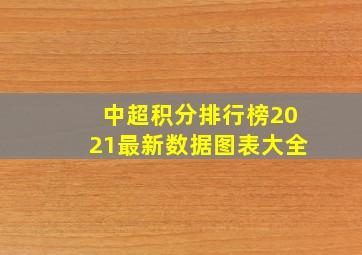 中超积分排行榜2021最新数据图表大全