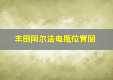 丰田阿尔法电瓶位置图