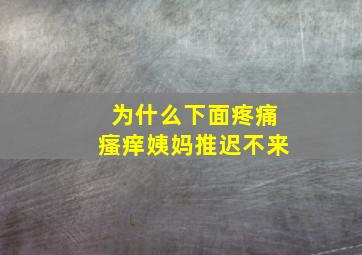 为什么下面疼痛瘙痒姨妈推迟不来