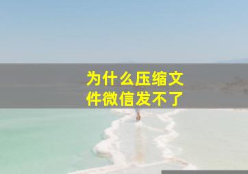 为什么压缩文件微信发不了