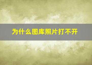 为什么图库照片打不开