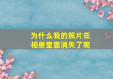 为什么我的照片在相册里面消失了呢