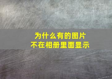 为什么有的图片不在相册里面显示