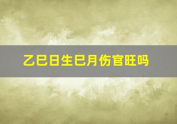 乙巳日生巳月伤官旺吗