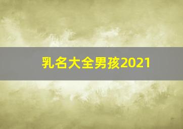 乳名大全男孩2021