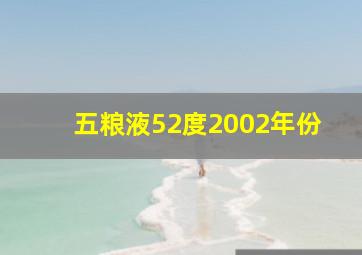 五粮液52度2002年份