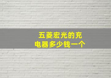 五菱宏光的充电器多少钱一个