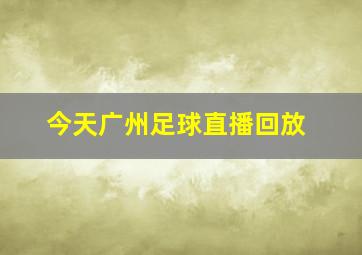 今天广州足球直播回放