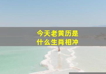 今天老黄历是什么生肖相冲