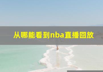 从哪能看到nba直播回放