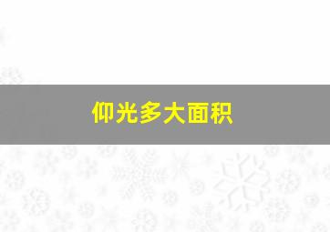 仰光多大面积